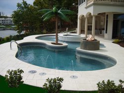 Custom Concrete Pool #001 by Indian Summer Pool and Spa